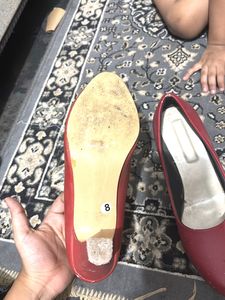 Stylish Red Block Heels