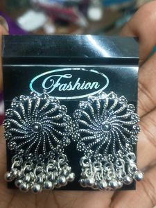 Silver Tone Dangle Earrings