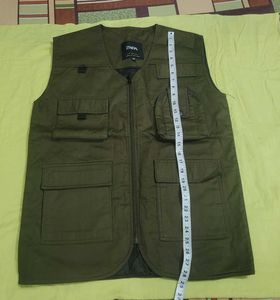 Zara Men's Olive Green Utility Vest