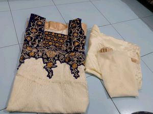 Anarkali Suit With Pant &amp; Dupatta