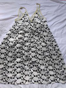 Vintage Floral Print Mini Dress