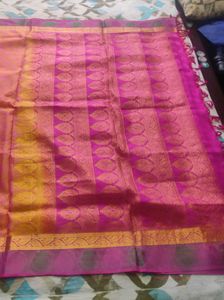 Beautiful Pink &amp; Gold Silk Saree