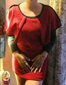 Festive Red Mini Dress or top