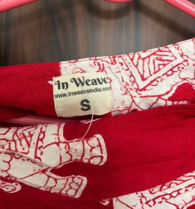 InWeave Elephant Print One Shoulder Flowy Top