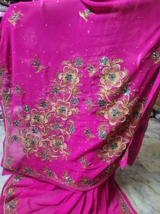 aari Tari work saree
