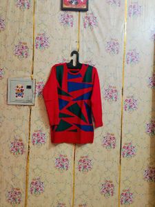 🇳🇿💫🎀Cozy Geometric Print Woolen Sweater