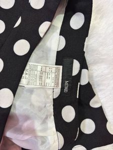 Chic Black &amp; White Polka Dot Skirt