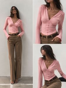 Pink Bell Sleeve Top