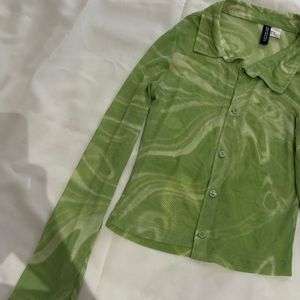 Green Mesh Shirt