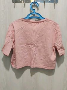 Bonkers Corner Peach Graphic Crop Top
