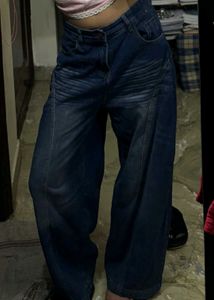 Wide Leg Denim Jeans