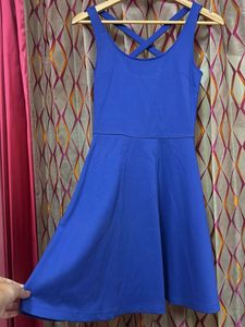 Royal Blue Fit and Flare Dress