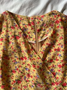 Floral Wrap Mini Dress