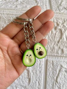 Cute Avocado Keychain Set