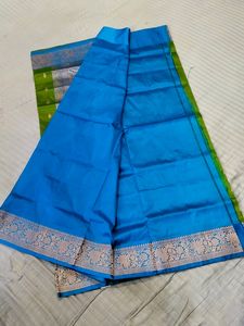 Pure Silk Kanjivaram Saree With Blouse Pis
