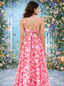 Pink Floral Maxi Dress || celebrity collections ✨