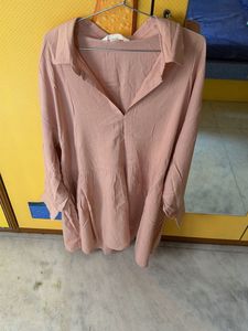 Women's Pink Casual Tunic Top