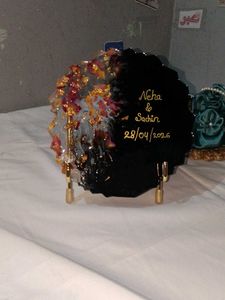 Customized resin couple name plate