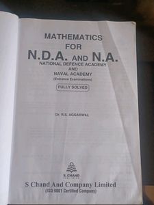 MATHEMATICS FOR NDA &amp; NA