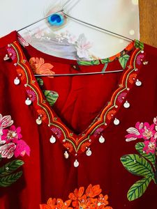 Red  suit set
