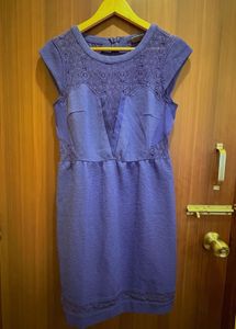 Vero Moda Blue Lace Detail Dress