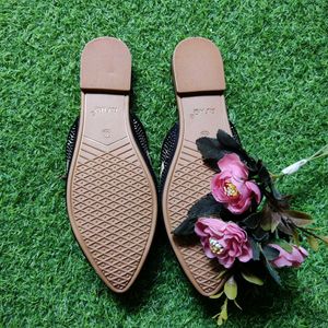 Glitter Fancy Slip On Footwear For Ethnic Wear