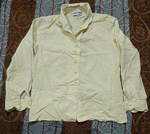 Elegant Cream Button-Up Blouse