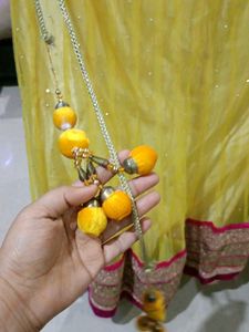 Beautiful Yellow Lehenga Skirt