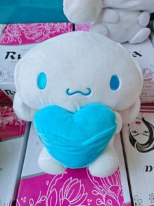 Cute Cinnamoroll Plush Toy with Heart