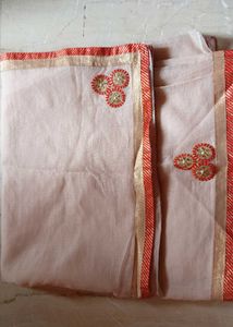 Elegant Saree with Embroidered Border