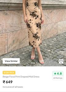 Floral Print Slip Dress