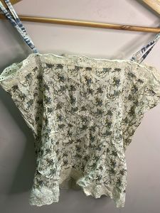 Floral Print Corset Top