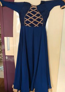 Elegant Blue Ethnic Gown