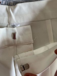 Chic White Wide-Leg Trousers