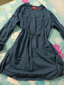 Blue Cotton Kurta
