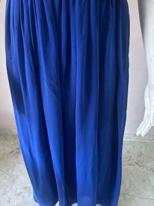Royal Blue Chiffon Maxi Dress