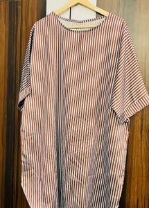 Striped Loose Fit Tunic Top