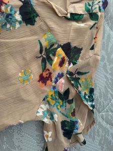 Chic Floral Sheer Tunic Top