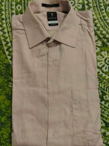 Men's Custom Fit Light beige  Shirt