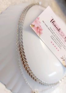 Elegant Silver Layered Necklace