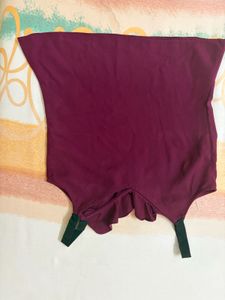 Coverstory Deep Purple Ruffle Blouse