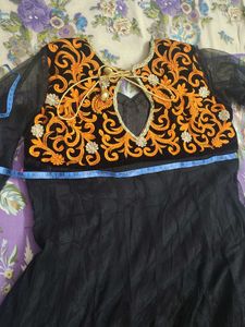 Black Anarkali Gown