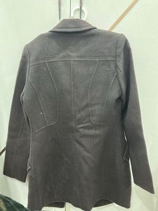 Elegant Brown Wool Coat