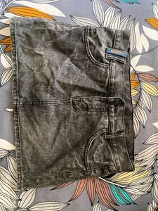 Stylish Washed Black Denim Jeans