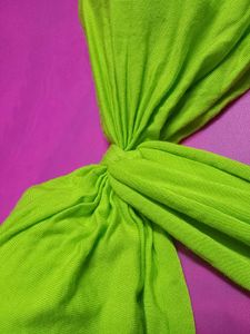 Hot Lime Green Strapless Bikini To
