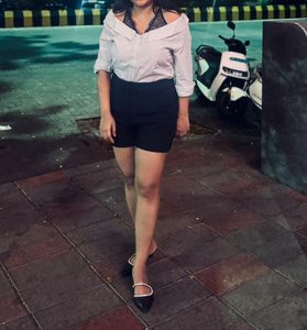 ONLY Chic Off-Shoulder Striped Shirt