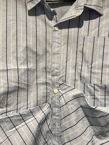 Fashionable Stripped Blue Long Shirt