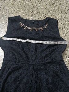 Elegant Black Embellished Dress