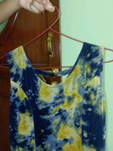 Stylish Tie-Dye Print Dress