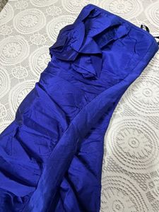 3 for 999 Royal Blue Strapless Ruched Dress